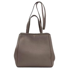 Céline Celine Small Fold Cabas 2-Way Tote Bag Bege