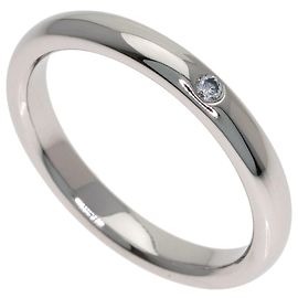 Tiffany & Co. Platinum Curved Band Diamond Ring Other