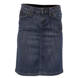 Mini saia jeans vintage Dolce & Gabbana em algodão azul Azul