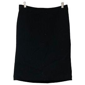 Saia lápis de comprimento de joelho Emporio Armani Preto