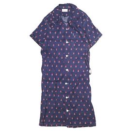 Autre Marque Vestido de algodón con estampado de Yacht BEAMS BOY Azul Azul marino