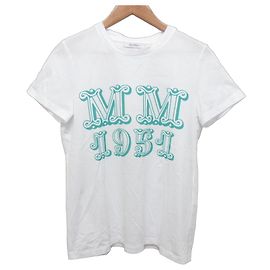 Camiseta de algodón Max Mara MINCIO Blanco