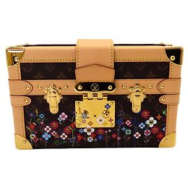 Borsa a Spalla Louis Vuitton Petite Malle Monogram Limited Edition Marrone Altro