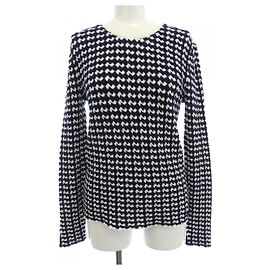 Top de punto Chanel Negro Blanco