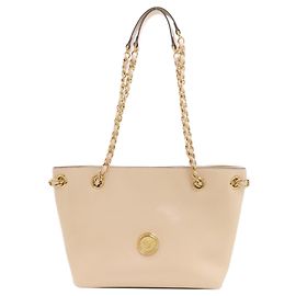 Bolsa Versace Logo em couro de bezerro rosa Rosa