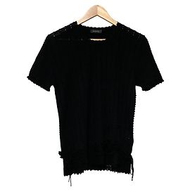 Autre Marque INGEBORG Stricktop mit Bändern Schwarz