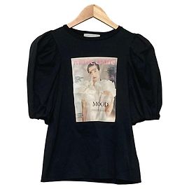 Autre Marque T-shirt CELFORD Marie Claire Collaboration Cut and Sewn Nero