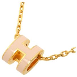 Hermès Collar Hermes Mini Pop H Rose Dragee Rosa