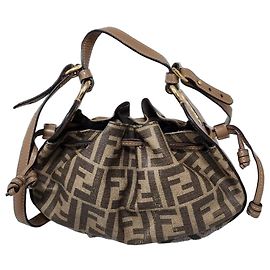 Fendi Pomodorino Mini Sac Seau Zucca Marron Marron