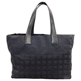 Borsa Tote Chanel New Travel Line MM Nero