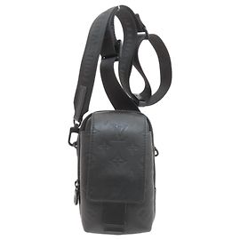 Borsa a tracolla Louis Vuitton Double Phone Pouch Nero