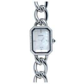 Relógio de quartzo feminino Chanel Première H1063 White Shell Diamond Outro
