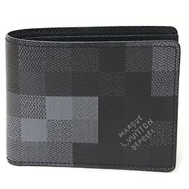 Louis Vuitton Portefeuille Slender Damouflage Wallet Black