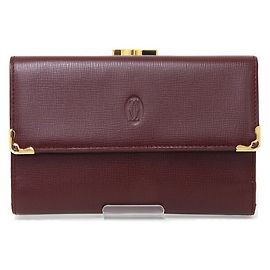 Cartier Must Line Tri-fold Wallet Bordeaux