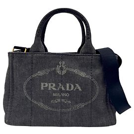 Prada Canapa B2439G Black Handbag Black