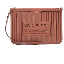 Louis Vuitton Neverfull Pochette Limited Edition Garden Monogram Canvas Large Marron