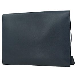 Hermès Hermes Sac a Depeches Bag Courchevel 38 Blu