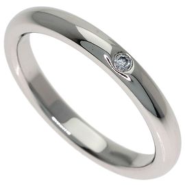 Tiffany & Co. Platinring mit Diamant Andere