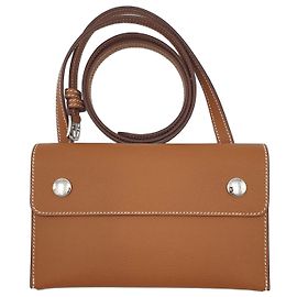 Hermès Hermesnap Portafoglio Gold Epsom D'oro Cammello