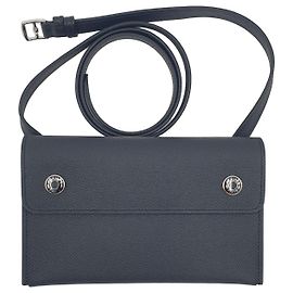 Hermès Hermesnap Portafoglio Nero Pelle Epsom Nero