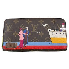 Louis Vuitton Monogram Brown Zippy Wallet Brown