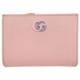 Gucci Double G Small Bi-Color Wallet Pink Blue