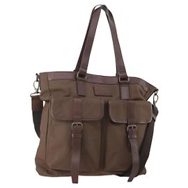 BURBERRY Tote Bag Nylon 2way Brown Auth 176648A Brown