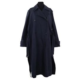 Trench Nina Ricci blu navy cotone Blu navy