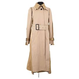 Gabardina Sacai de algodón beige Beige
