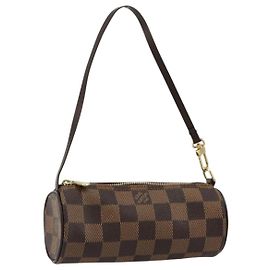 LOUIS VUITTON Damier Ebene Papillon Pouch LV Auth 179588 Damier ebene