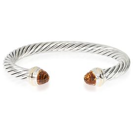 Bracciale Classic Cable in Oro Giallo e Argento Sterling con Citrino di David Yurman Altro