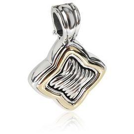 Pendente Quatrefoil in oro giallo e argento sterling David Yurman Altro