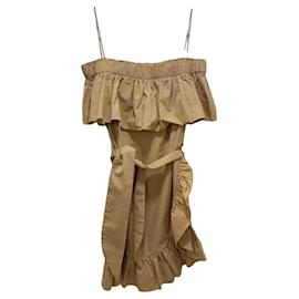 Sandro Vestido de algodão bege Bege