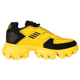 Prada Cloudbust Thunder Knit Sneakers Yellow Black Men EU 39.5 Black Yellow