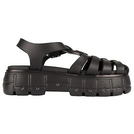 Miu Miu EVA Platform Cage Sandals Rubber Black Women EU 40 Black