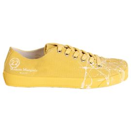 Maison Martin Margiela Maison Margiela Tabi Canvas Sneaker Paint Splatter Gelb Damen EU 40 Gelb