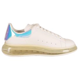 Alexander McQueen Oversized Transparent Sole Sneakers Leather White Men EU 45 White Other