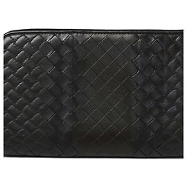 Bottega Veneta Leather Long Wallet Black