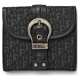 Christian Dior Tri-fold Wallet in Black Black