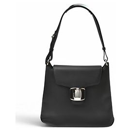 Borsa Tote in pelle nera Salvatore Ferragamo Nero