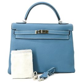 Hermès Borsa HERMES Kelly 28 Borsa Tote Blu