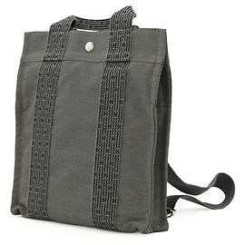 Hermès Hermes Herline Ad PM Canvas Tote Bag Backpack Brown