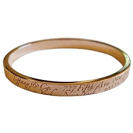 Tiffany & Co. Bracelet Jonc Notes en Argent Massif Argenté