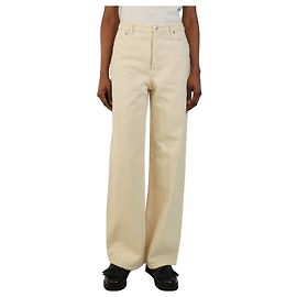 Apc Jean large crème - taille UK 8 Écru