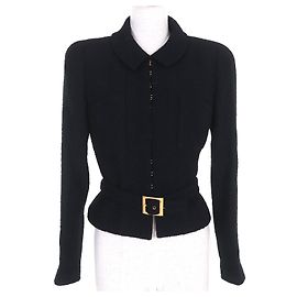 Chanel COCO Mark Wool Jacket Black