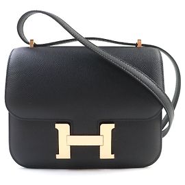 Hermès Bolsa de ombro Hermes Constance 3 Mini Epsom Preto