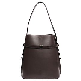 Totême Bolsa tote de couro marrom com cinto Marrom