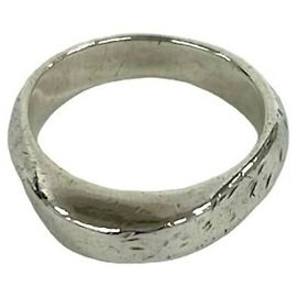 Tiffany & Co. Knife Edge Band Ring Silber