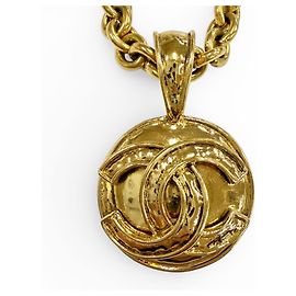 Collier à chaîne Chanel Vintage 94P Coco Mark Doré
