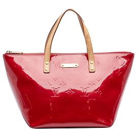 Louis Vuitton Red Monogram Vernis Bellevue PM Rosso